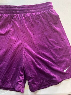 Nike Magenta Mesh Dri-FIT Athletic Shorts